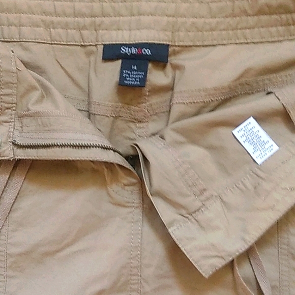 Style & Co. Women's skirt size 14 tan colored (J6) - Picture 2 of 3